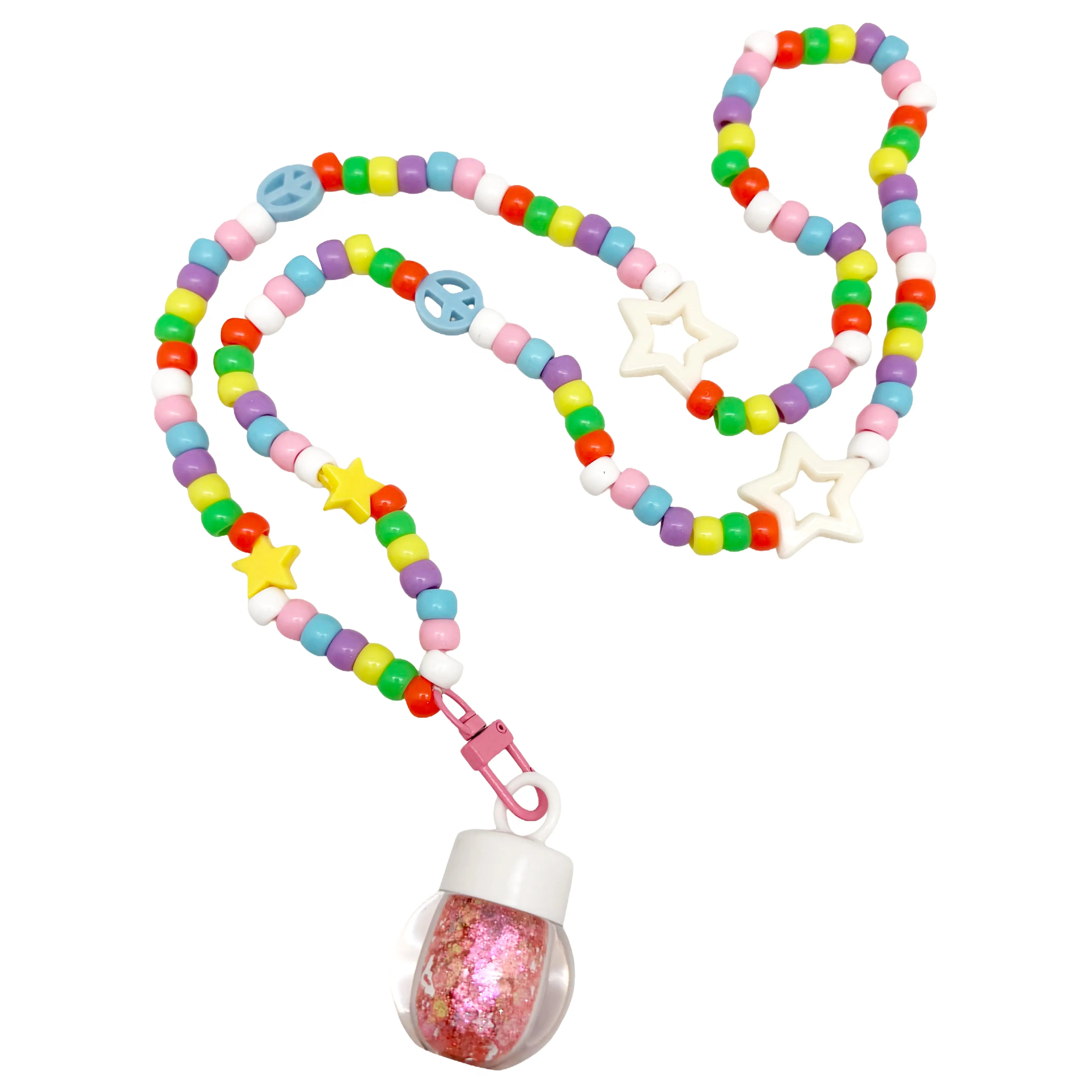 Popstar Interchangeable Glitter Kandi Necklace