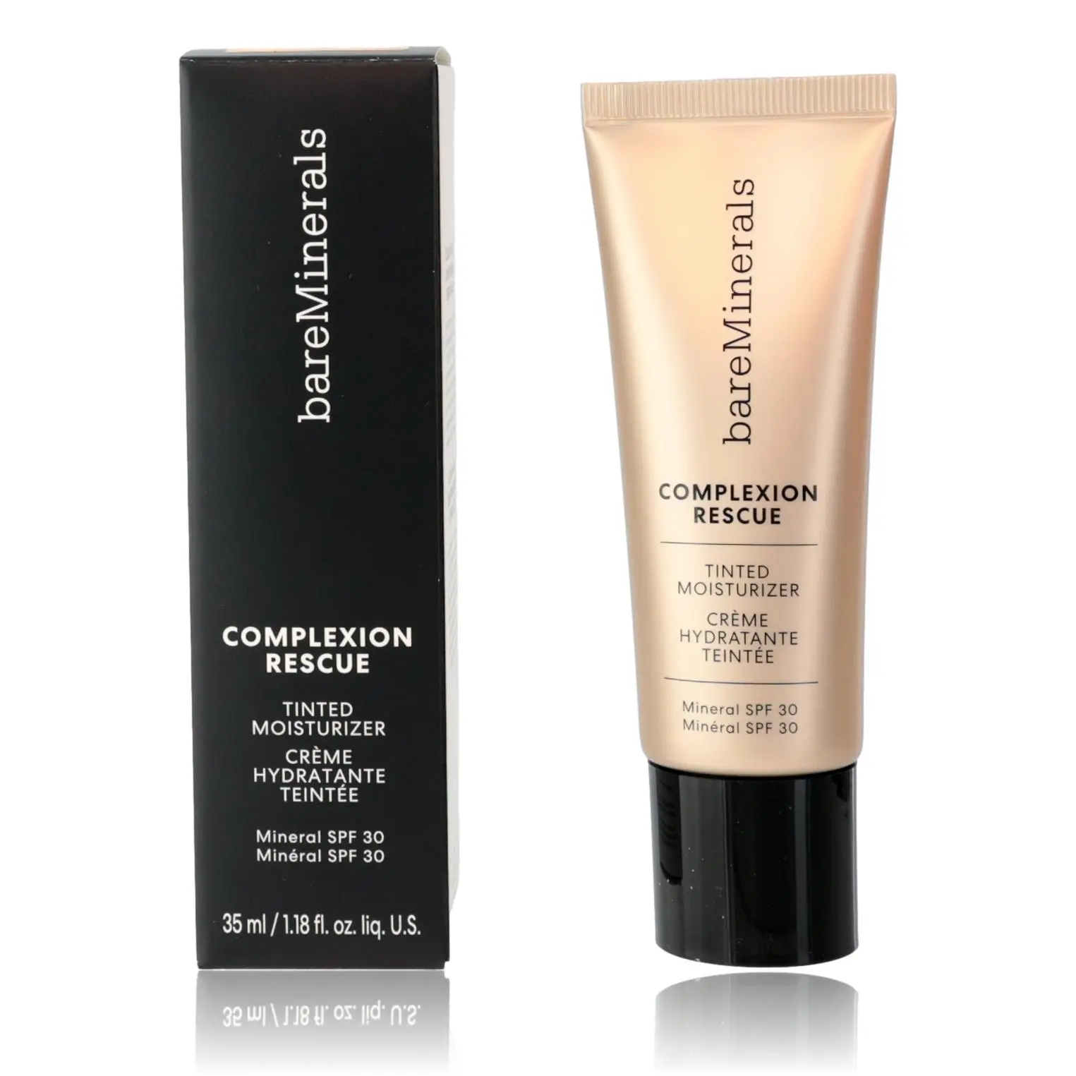 Bare Minerals Complexion Rescue Hyaluronic Acid Tinted Moisturizer - 1.18 oz, SPF 30 Shield, Moisturizing, Multitasking, Buttercream 03, Tinted Glow, Hydrating