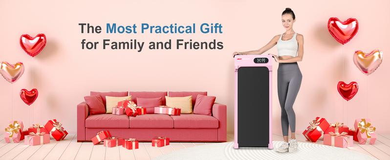 Walking Pad with 5% incline, 0.6-5Mph, Under Desk Treadmill Portable for Office & Home, Wide Running Belt, Remote Control, LED Display, 300 Lb Capacity