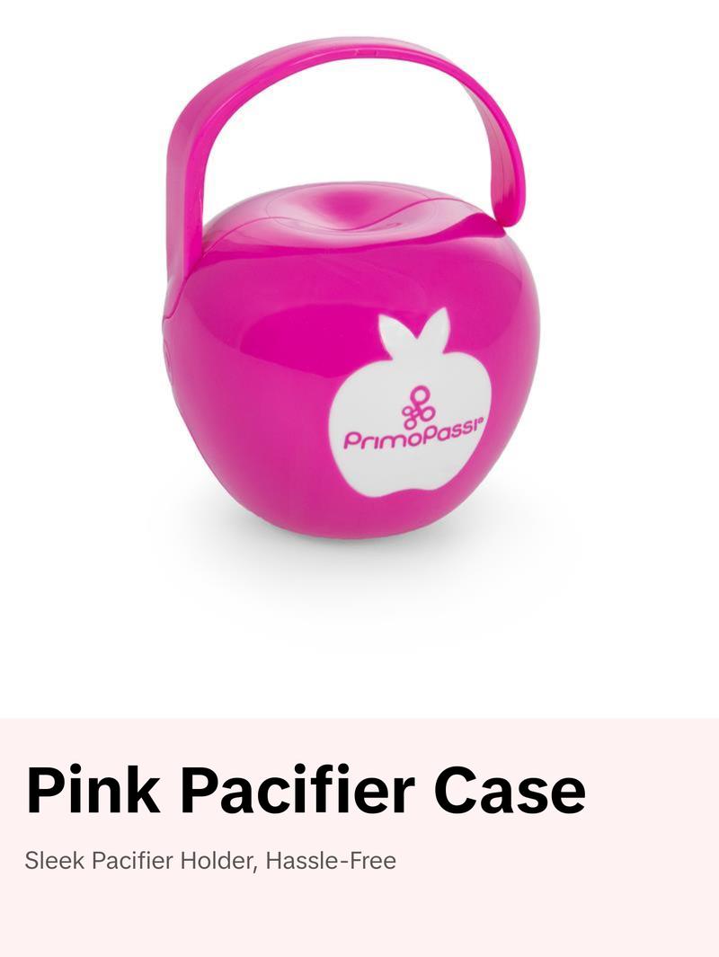 Primo Passi Pacifier Case, Pink - Perfect for Soothing Your Baby