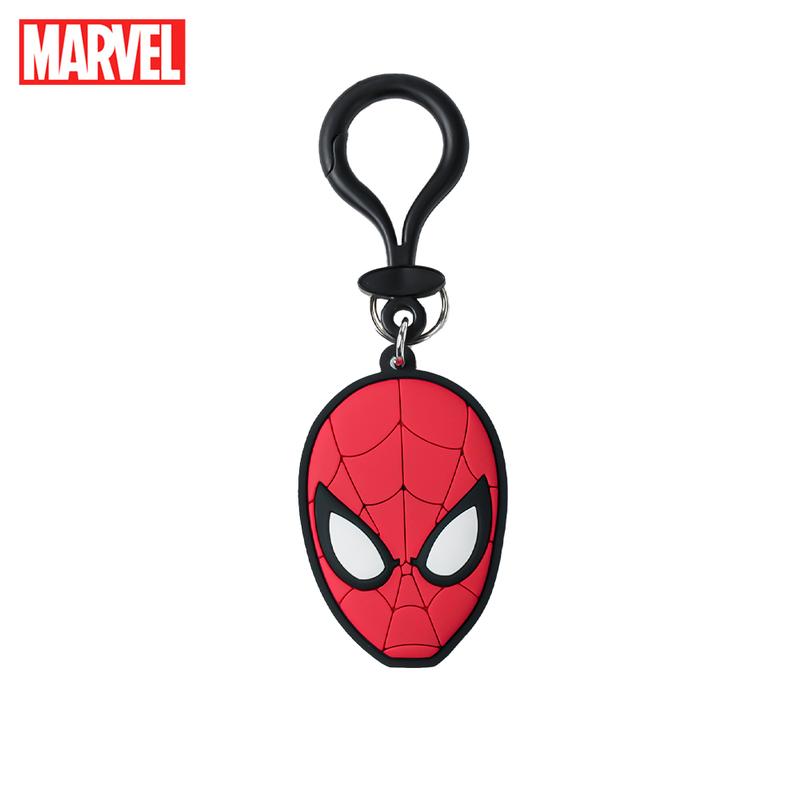 Marvel Spider Man PVC Keychain 1PC Official License Bag Clip Super Hero Style Charms Anime Figure Collector Keyring Backpack Decor Durable PVC Soft Rubber Gift