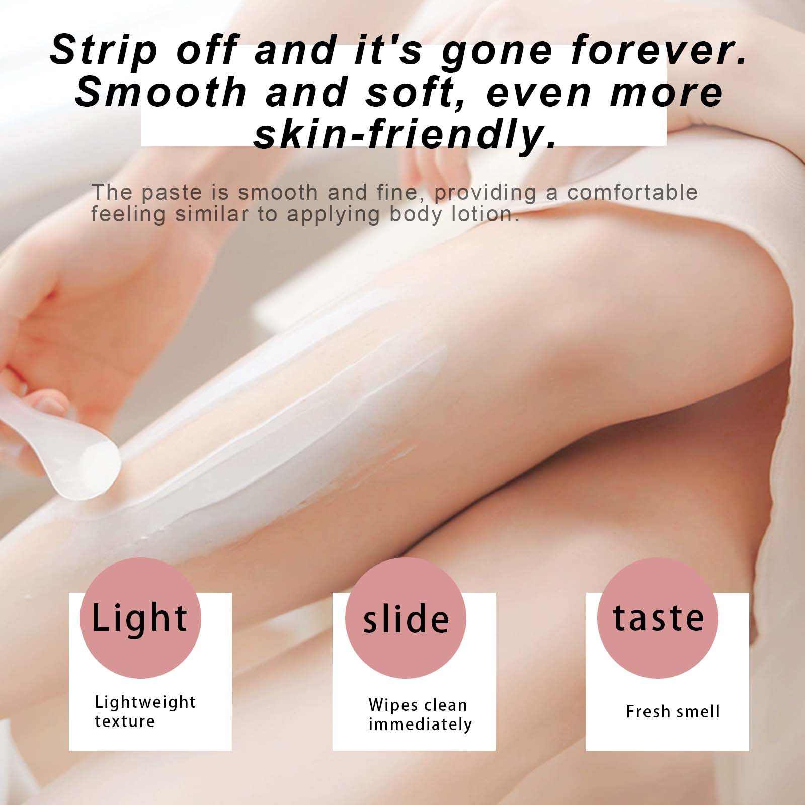 VGO Gender-Free Pain-Free Hair Removal Cream, Body, Back and Leg Hair Removal Gel, Suitable for All Skin Types for Quick Hair Removal  120ml /4.06 oz