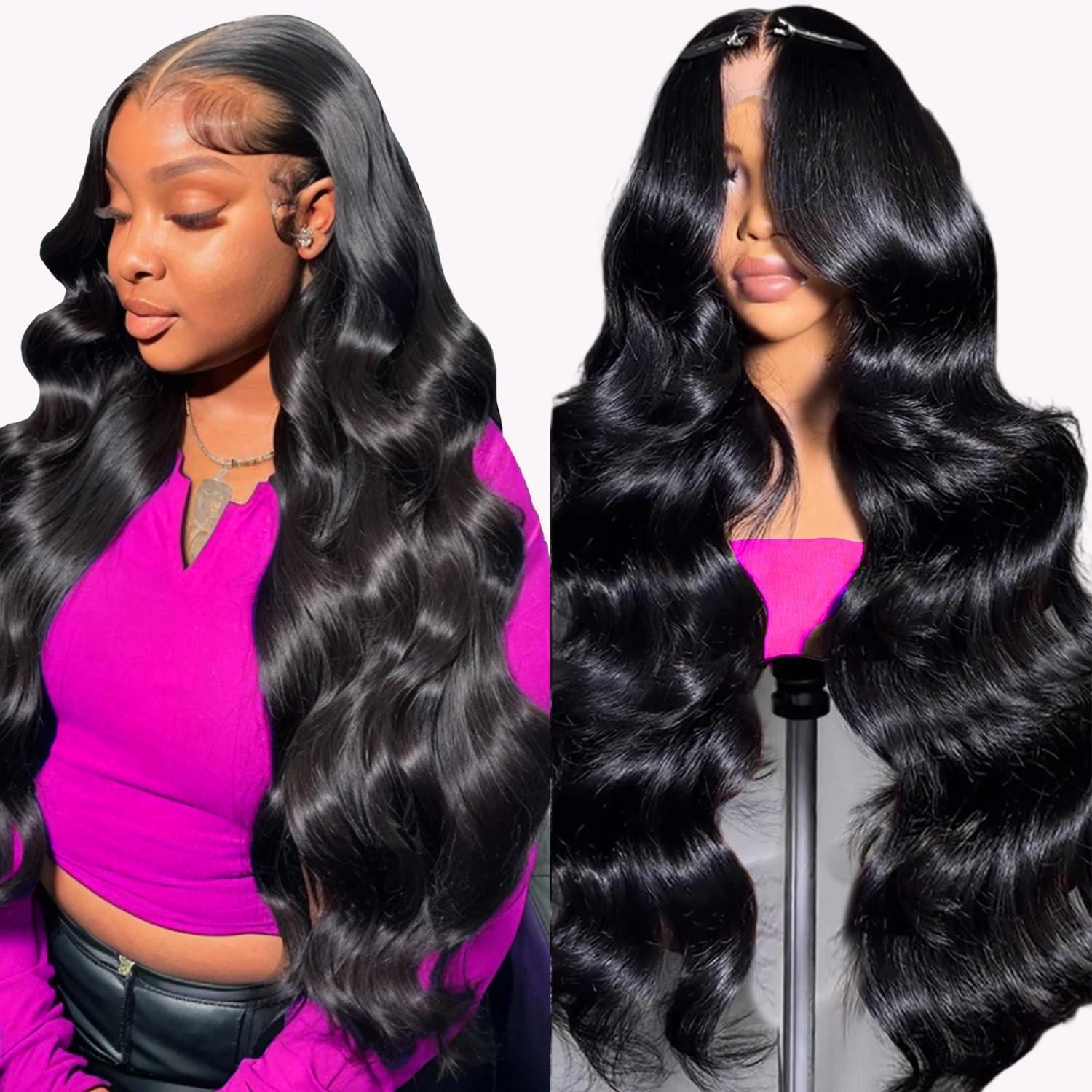 Body Wave Glueless 6x4 7x5 9x6 Pre-cut Lace Closure Wig Glueless Transparent Human Hair Lace Frontal Wig