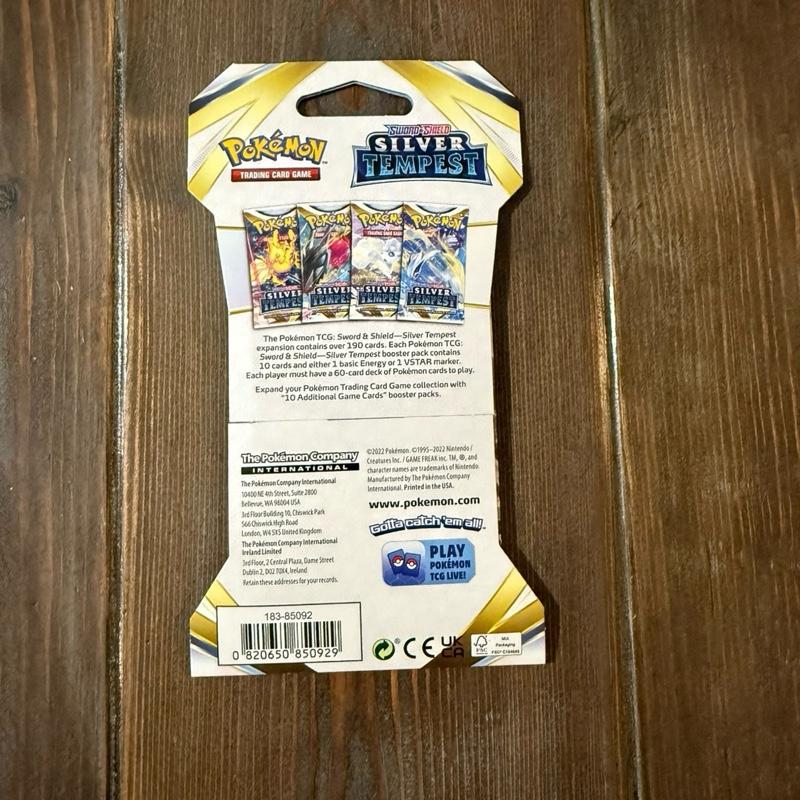 Pokemon Trading Cards Silver Tempest Sleeved Booster Pack 1 Pack