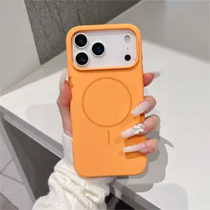 Candy Color Soft Liquid Silicone MagSafe Phone Case | Baby Skin Feel Matte Shockproof Cover | Spring Gift for iPhone 17/16/15/14/13/12/11 (952)