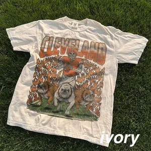 Cleveland Football Shirt, Vintage Browns Football Tee, Retro 90s Game Day Tee, Good Graphic Tee, Unisex Cotton T-Shirt, Sport Trendy Gift T-Shirt, Top Menswear Streetwear Womenswear