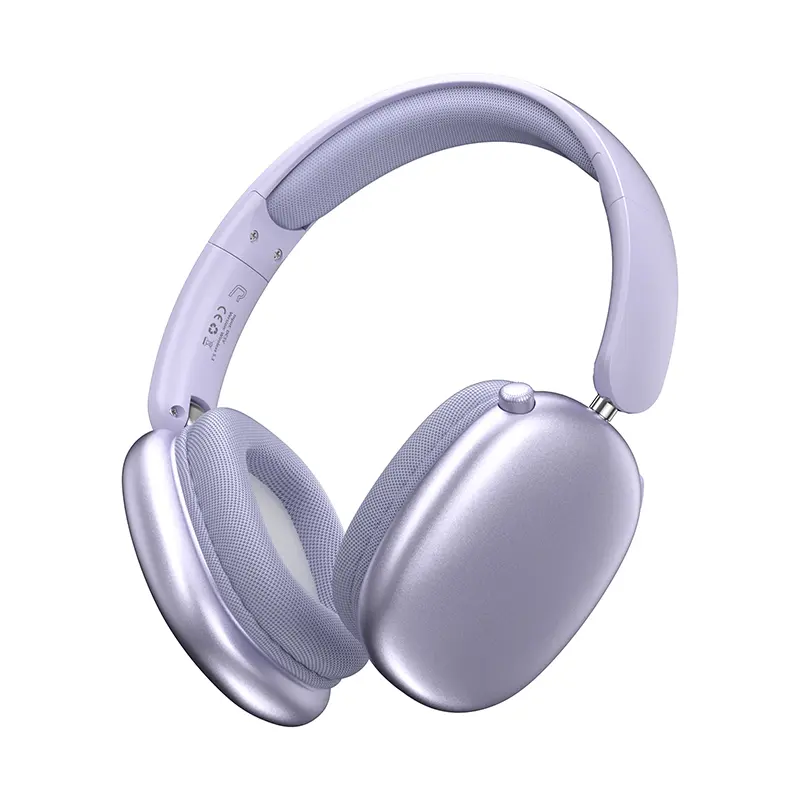 Upgraded Bluetooth 5.3 Electronic Wireless Headphones - 300mAh Battery, Lightweight Folding Audio Headset with Mic, 3.5mm Aux Compatible, Stereo Sound, Wearable Tech for Sports Travel, Works with Laptop & Phone, Purple