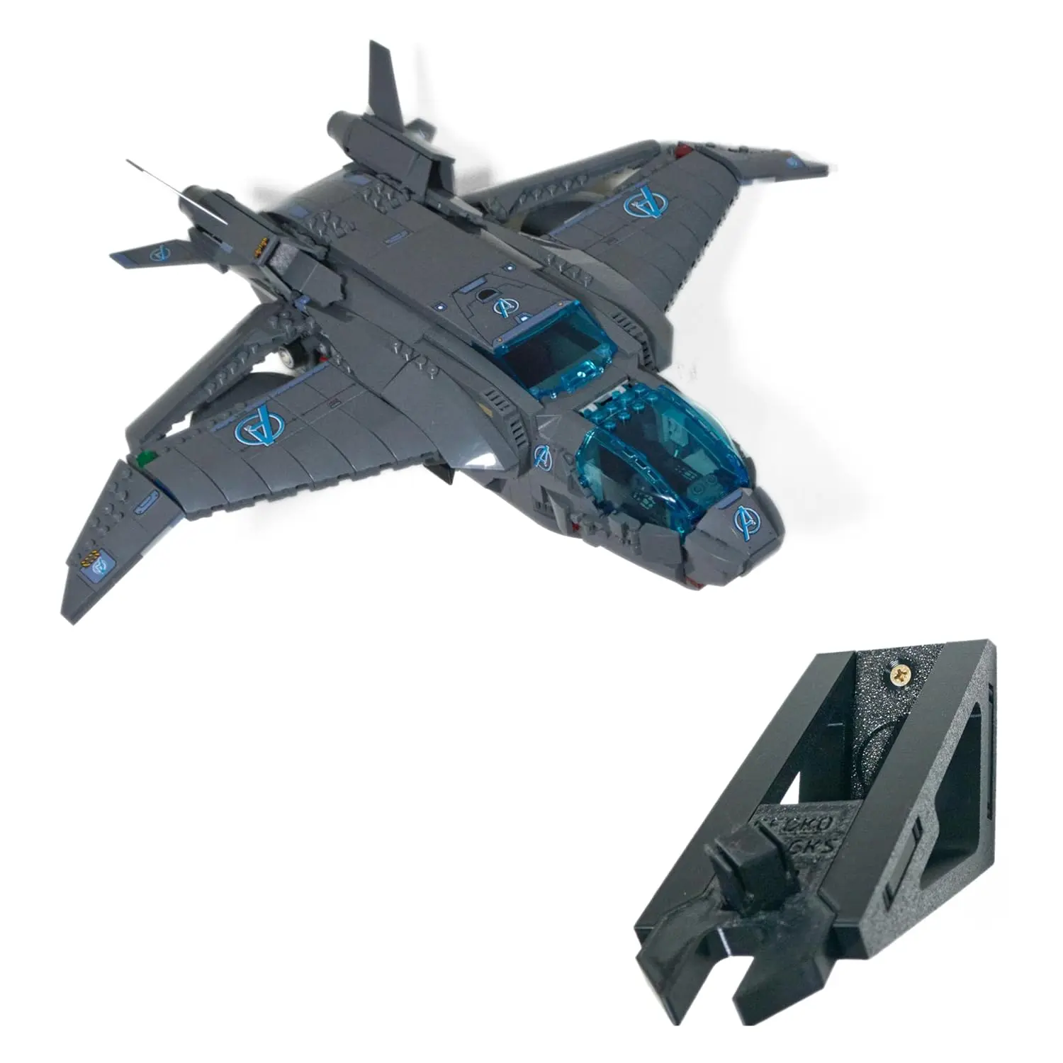 Wall Mount for Lego The Avengers Quinjet 76248 – Secure & Stylish Display, Easy Installation for Marvel Collectors