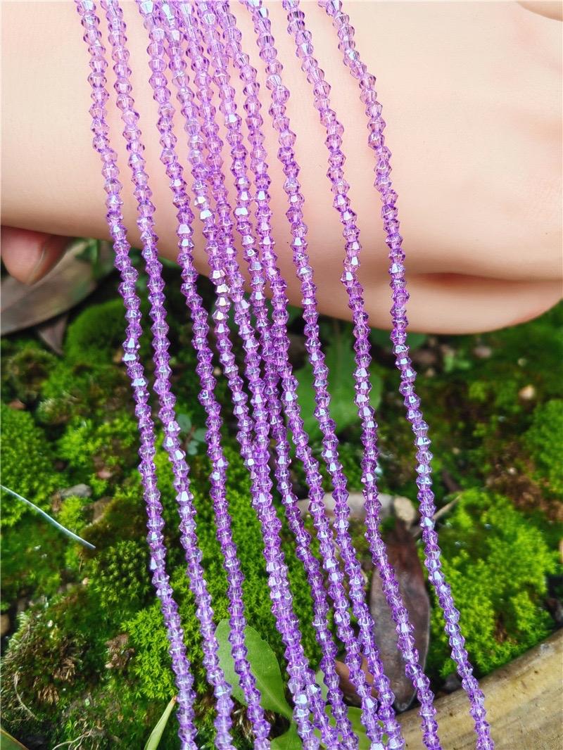 【C004】4mm Crystal glass bicone beads Pointed Beads Diamond faceted Beads DIY Jewelry Bracelet Accessories Loose Beads Beading Making
