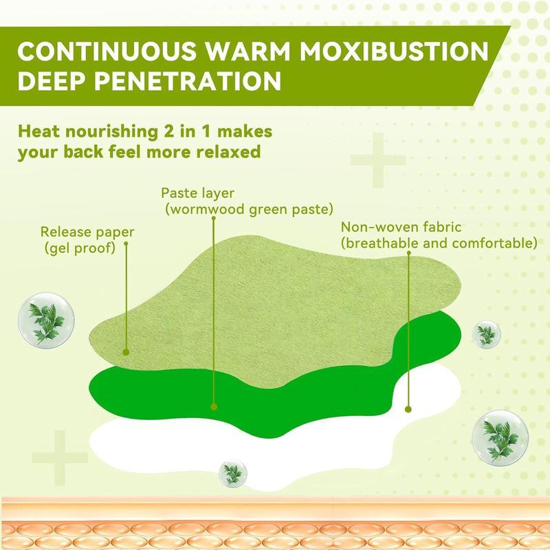 Herbal Lower Back Heat Patches for All Day Comfort, 30 Patches per Box, Gentle Warming Therapy for Lumbar Pain Relief, Perfect for Office Work, Driving, Sports Recovery, Hypoallergenic Body Care Heat Patch Pack Gentle Wrist Ice Pack Wrap for Carpal Tunnel