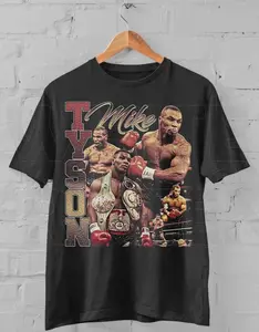 Vintage Style Mike Tyson T-Shirt Bootleg Boxing Rap Tee