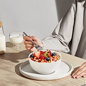 GARVEE 10 Ounce Porcelain Bowls Set 8 Pack Premium White Ceramic Bowls for Cereal, Soup, Salad, Pasta, Prep, Rice, Ice cream, Microwave & Dishwasher Safe GARVEE 10 Ounce Porcelain Bowls Set 8 Pack Premium White Ceramic Bowls for Cereal, Soup, Salad, Pasta, Prep, Rice, Ice cream, Microwave & Dishwasher Safe