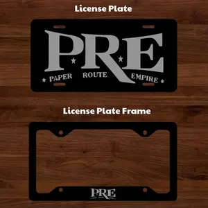 Young Dolph P.R.E License Plate & Plate Frame Car Decor Accessories US Market Unique Personalized Design Enhances Aesthetic Appeal Easy Install