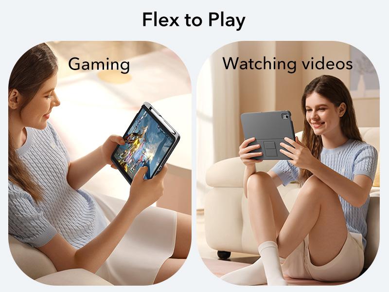 ESR iPad 11th(A16) 2025/10th Gen Flex Keyboard Case, Ultra-Light Magnetic Detachable Keyboard for iPad 10.9" with Writing/Viewing Modes, Larger Precision Trackpad Adjustable Stand