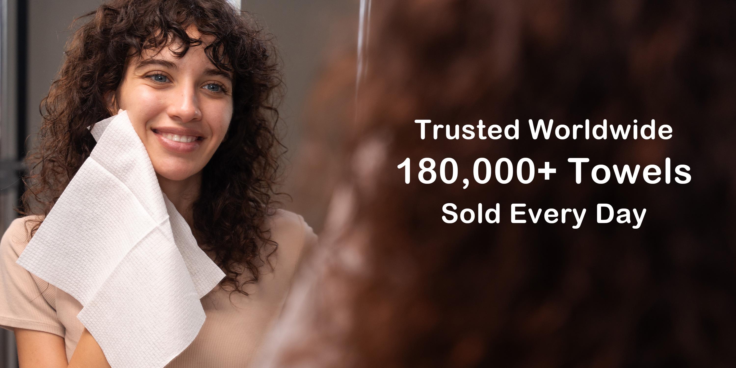 Ourmed Life Disposable Compressed Towel Tablets, Individually Wrapped Cleaning Face Towels, Quick-Expand with Water, Soft & Lint-Free, 12"x10" Bagged/boxedTravel Washcloths for Camping,Hiking & Backpacking (112/100/56 Count)