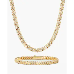 Women's Iced Out Cuban Set 5mm