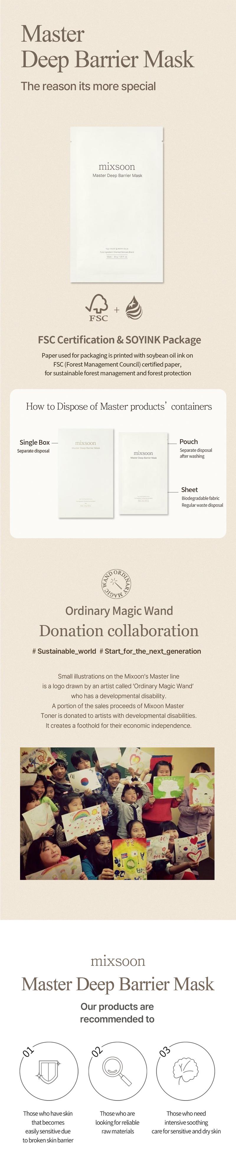 [mixsoon Official Shop] Master Deep Barrier Sheet Mask 5EA - Moisturizing Barrier Mask with Centella Asiatica, Madecassoside & Ceramide NP, Korean Skincare for Glass Skin