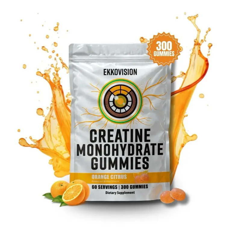 Ekko Creatine Gummies | 300 Gummies | 60 Servings | Third Party Tested