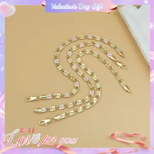 [Valentine's Day Gift]Square Link Spliced Chain Punk Hip-Hop Unisex Bracelet Gold Tone Fashion Accessory for Men & Women