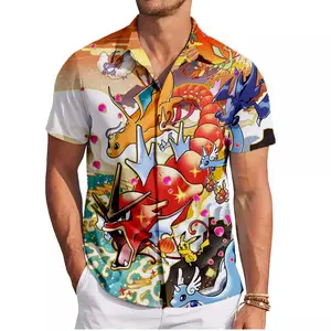 Dragon Type Poke PKM Hawaiian Shirt | Cool Summer Anime Vibes for Men & Fans