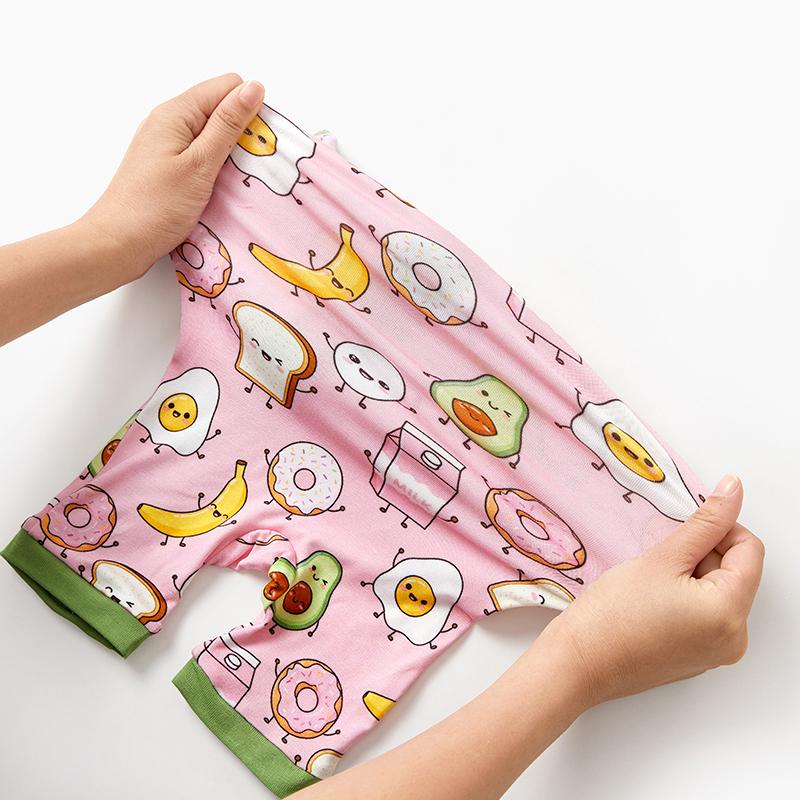 PATPAT Baby Pajama with Bamboo Viscose, Footie Jumpsuit Romper with 2-Way Zipper for Baby Boy Girl Toddler Sleeper Sleepwear