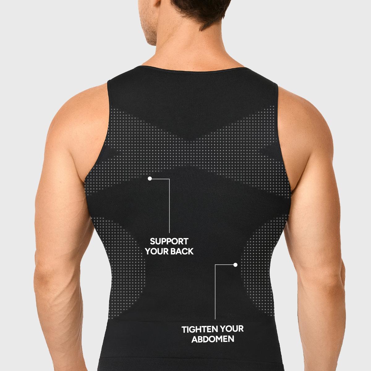 【Nebility】 Men's Shapewear Compression Tank Top Seamless Stretched Casual Bottoming Vest Wife Beater Shirt SpringStatements