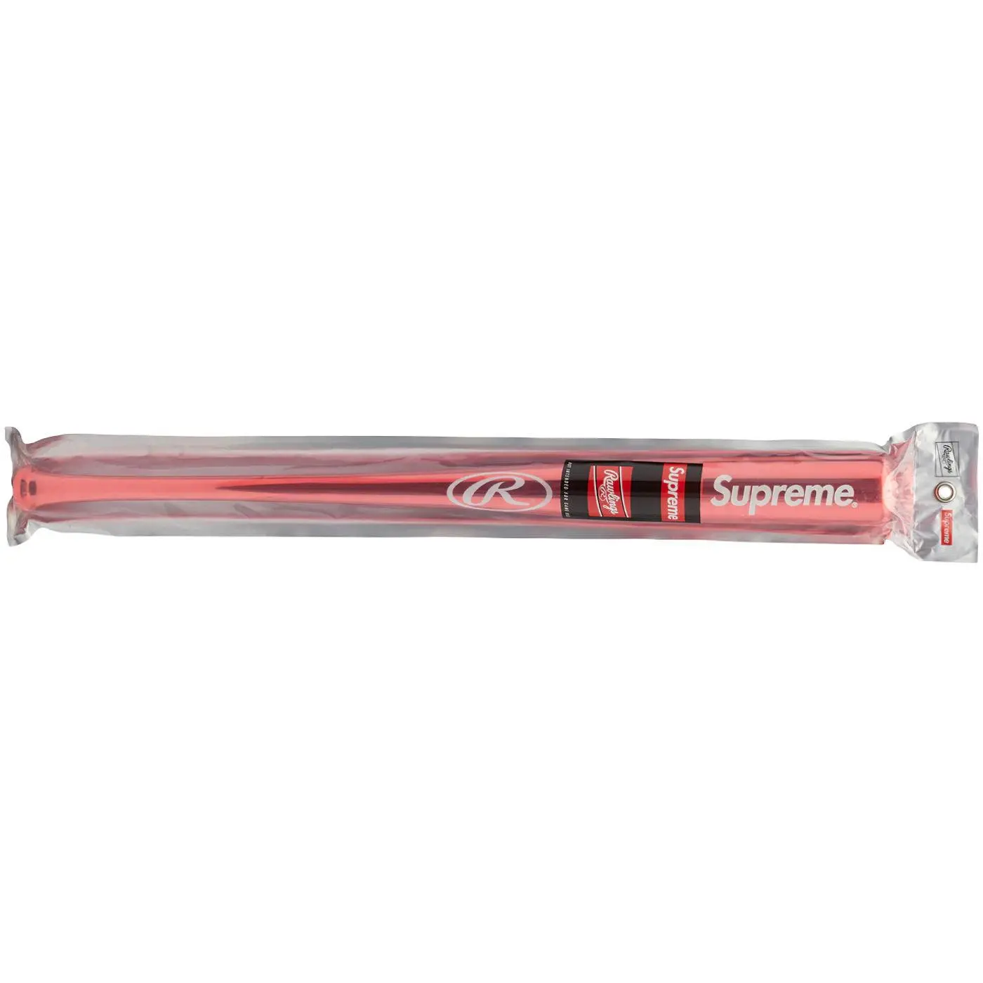 Supreme Rawlings Chrome Maple Wood Baseball Bat Red Collectible