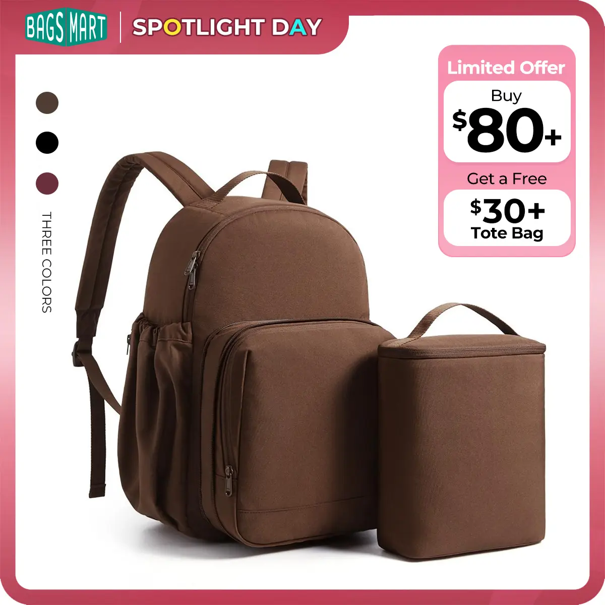 【NEW IN】BAGSMART Commuter Backpack With Detachable Insulated Lunch Pouch Set, 32L Large Capacity 15.6" Laptop Backpack, Water Repellent Lightweight Work Bag For Women Men Daily Commute Travel Summer Sale &Spotlight Day tiktokshopbacktoschool