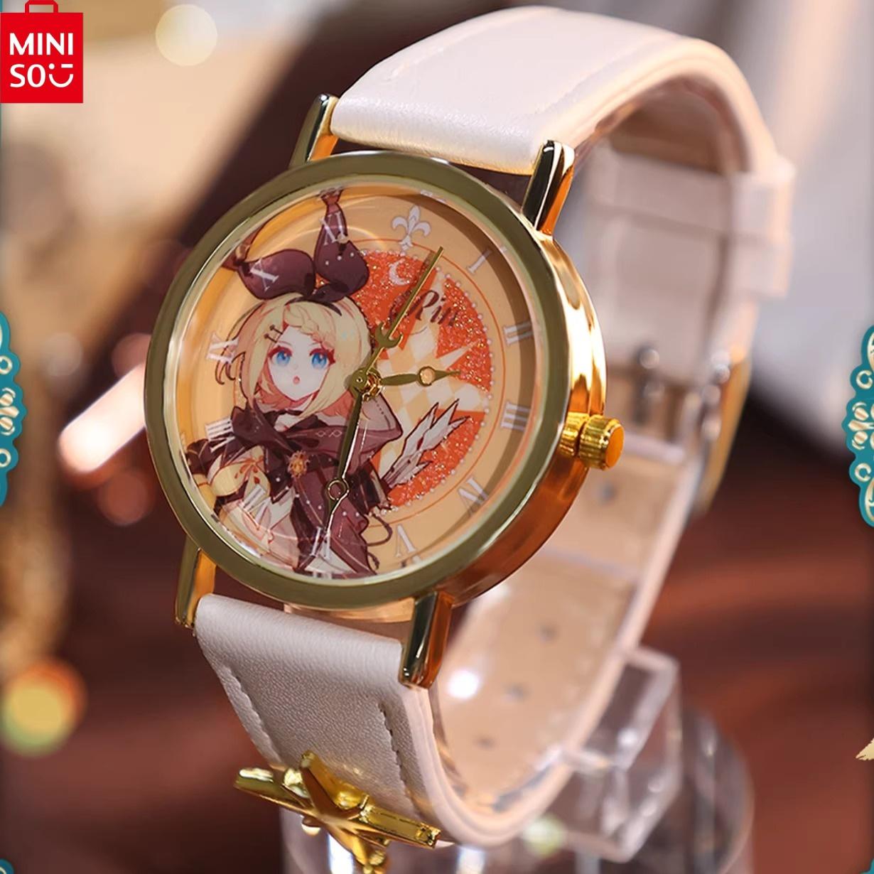 MINISO Hatsune Miku Star Moon Knight Series - Surprise Blind Box Wristwatch, Cute Anime Peripheral Collectible Birthday Gift