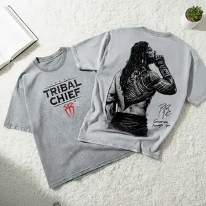 Roman Reigns Tribal Chief 2 Sided T-Shirt, Fashion Cotton, Full Colors, Full Sizes, For Men, For Women