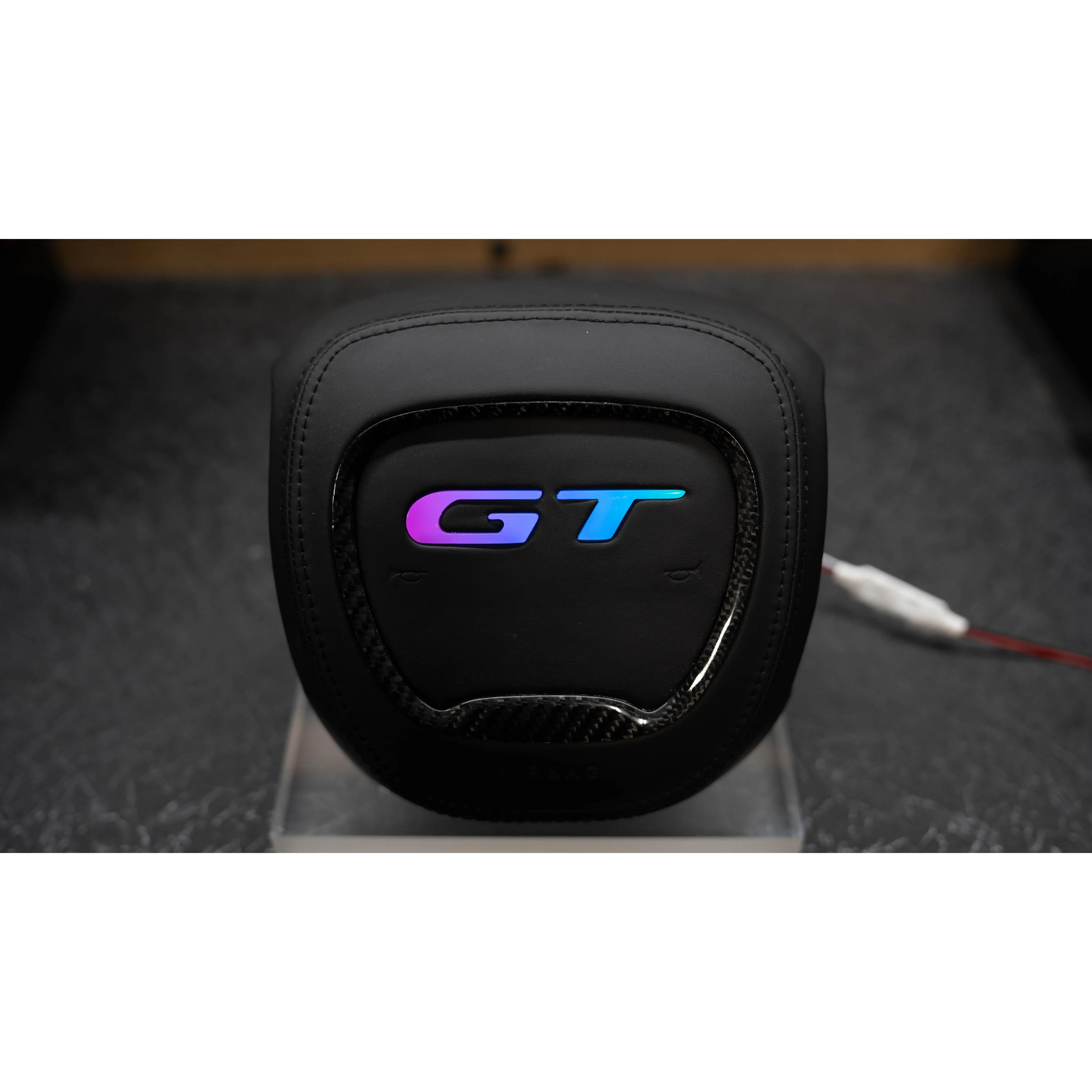 Habibis RGB Carbon Fiber Steering Wheel Airbag Cover - Heat Resistant, Airbag Safe Auto Accessory for All Dodge GT Charger Models, Enhances Steering Wheel Safety and Functionality, Subtle Performance Look, Carbon Fiber Steering Wheel Cover, Steeringwheelc
