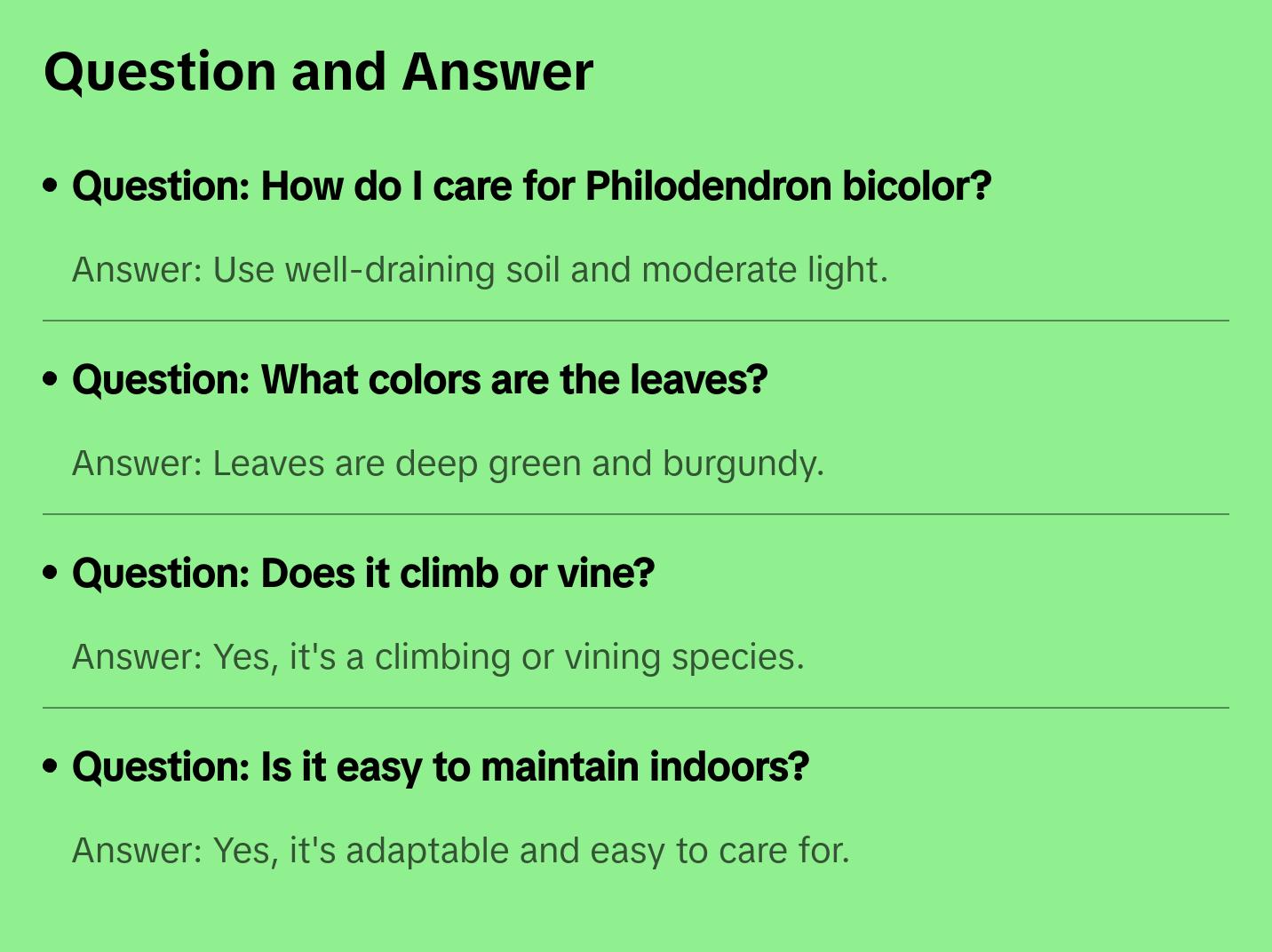 Philodendron bicolor