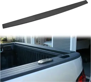 KQQIO Tailgate Cap Molding for 2014-2019 Chevy Silverado GMC Sierra 1500 2500HD 3500HD Black Top Protector Easy Install No Drill 3Pcs