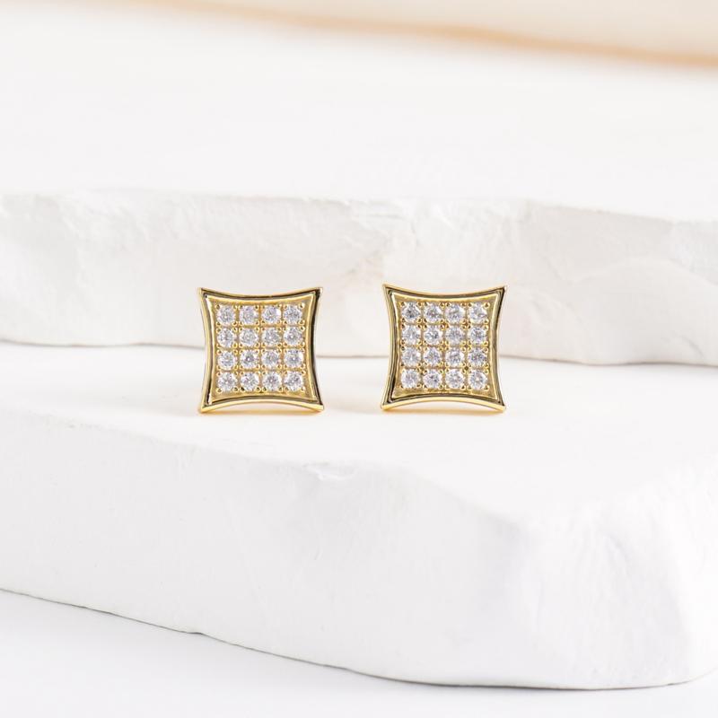 Delzzad Hip Hop Cubic Stud Earrings VVS Synthetic Moissanite S925 Stud Square Earrings Unisex Ear Piercing Jewelry Perfect Birthday Engagement Anniversary Mother’s Day Christmas Gift for Men Women Silver Earrings Golden Earrings Wedding Set Delzzad Hip Hop Cubic Stud Earrings VVS Synthetic Moissanite S925 Stud Square Earrings Unisex Ear Piercing Jewelry Perfect Birthday Engagement Anniversary Mother’s Day Christmas Gift for Men Women Silver Earrings Golden Earrings Wedding Set