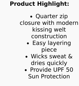 Men's Quarter Zip Pullover