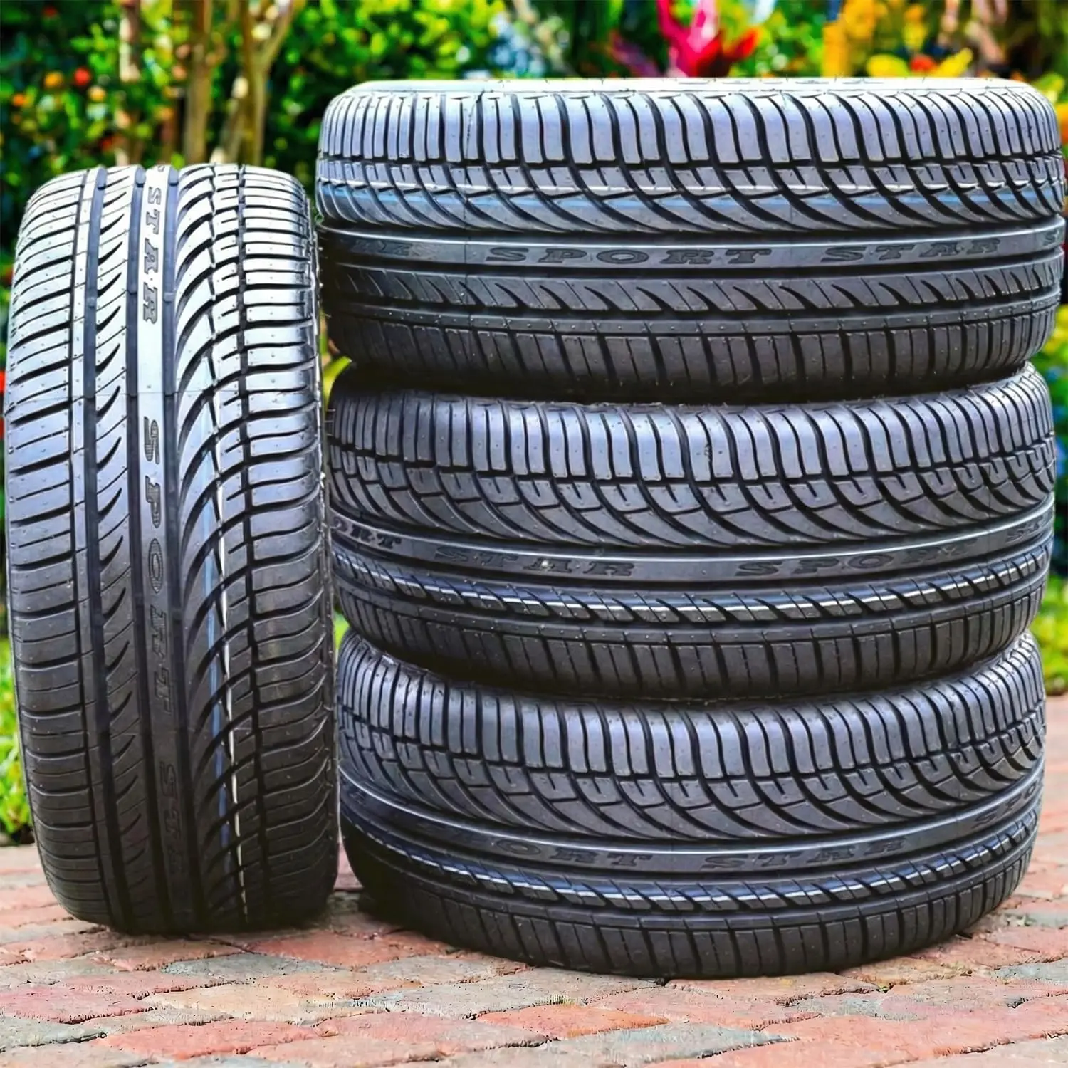 Set of 4 (FOUR) Fullway HP108 All-Season Passenger Car Performance Radial Tires-185/65R14 185/65/14 185/65-14 86H Load Range SL 4-Ply BSW Black Side Wall UTQG 380AA