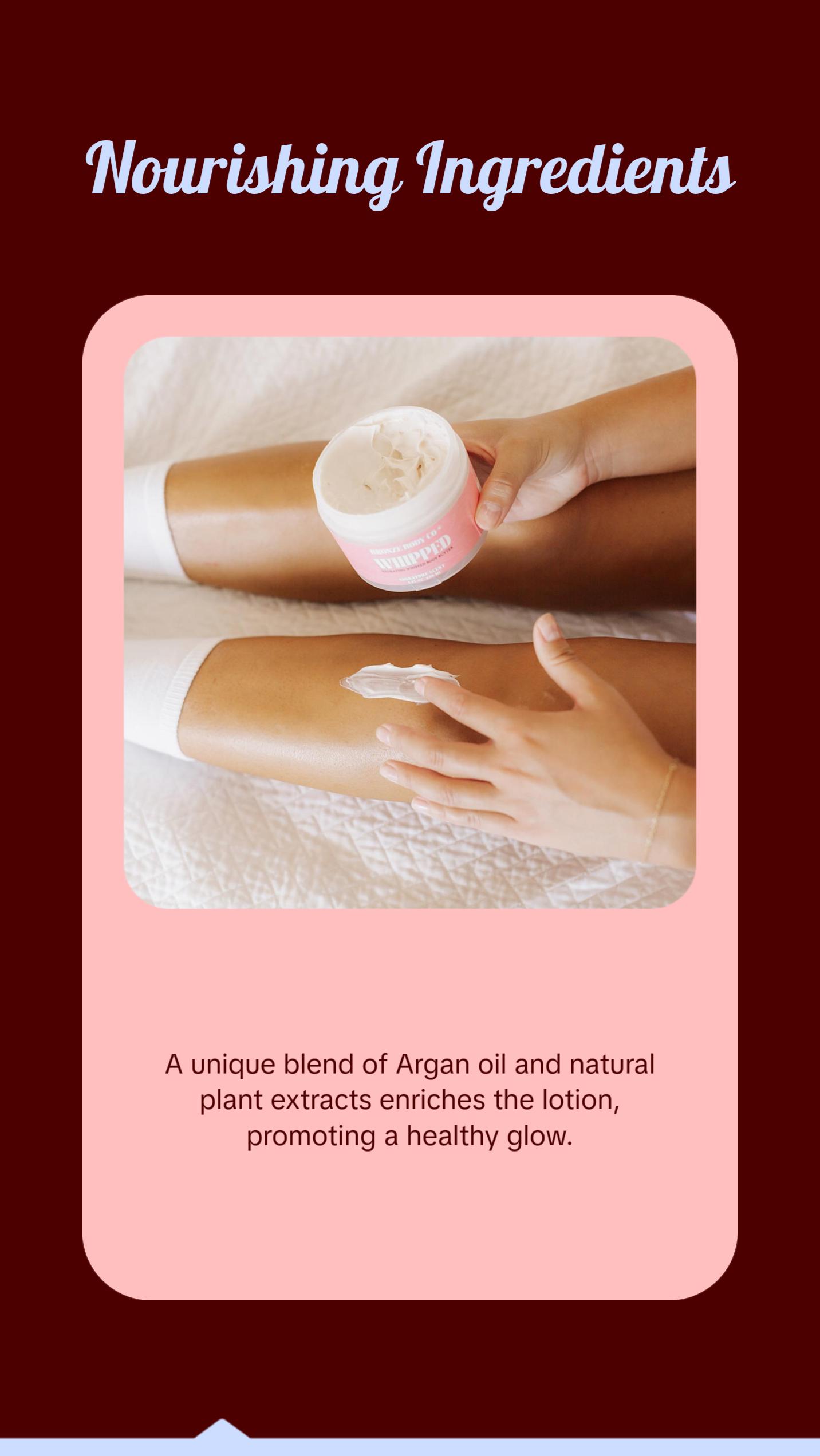 Spray Tan Safe Body Lotion | WHIPPED Body Butter