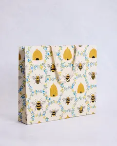 Sweet Bee - Paper Gift Bag - Sweet Cream