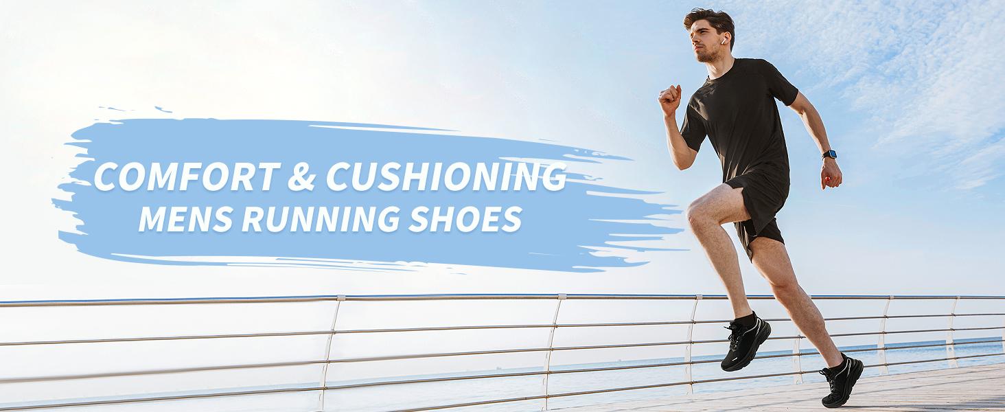 Men's And Women's Black Shoes Cloud-Comfort Breathable Sneakers trending Walking shoe Lightweight non slip platform Athletic Tennis Running Shoes