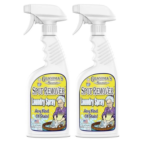 Grandma's Secret Spot Remover Laundry Spray -Chlorine, Bleach & Toxin-Free Stain Remover -  Oil, Paint, Blood & Pet Stains Household Cleaner Cleaning All-Purpose Scented