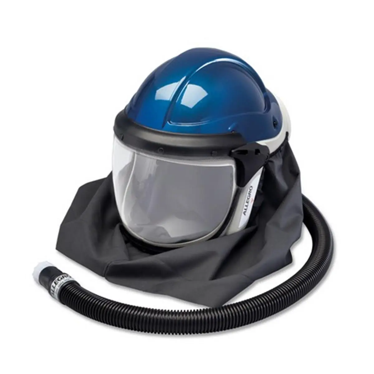 212 MAIN Deluxe Industrial SAR Shield Helmet, Beard-Friendly Full Face Protector with Adjustable Flow Valve, NIOSH Approved, ANSI Z87.1+ Type 1 Class G Compliant
