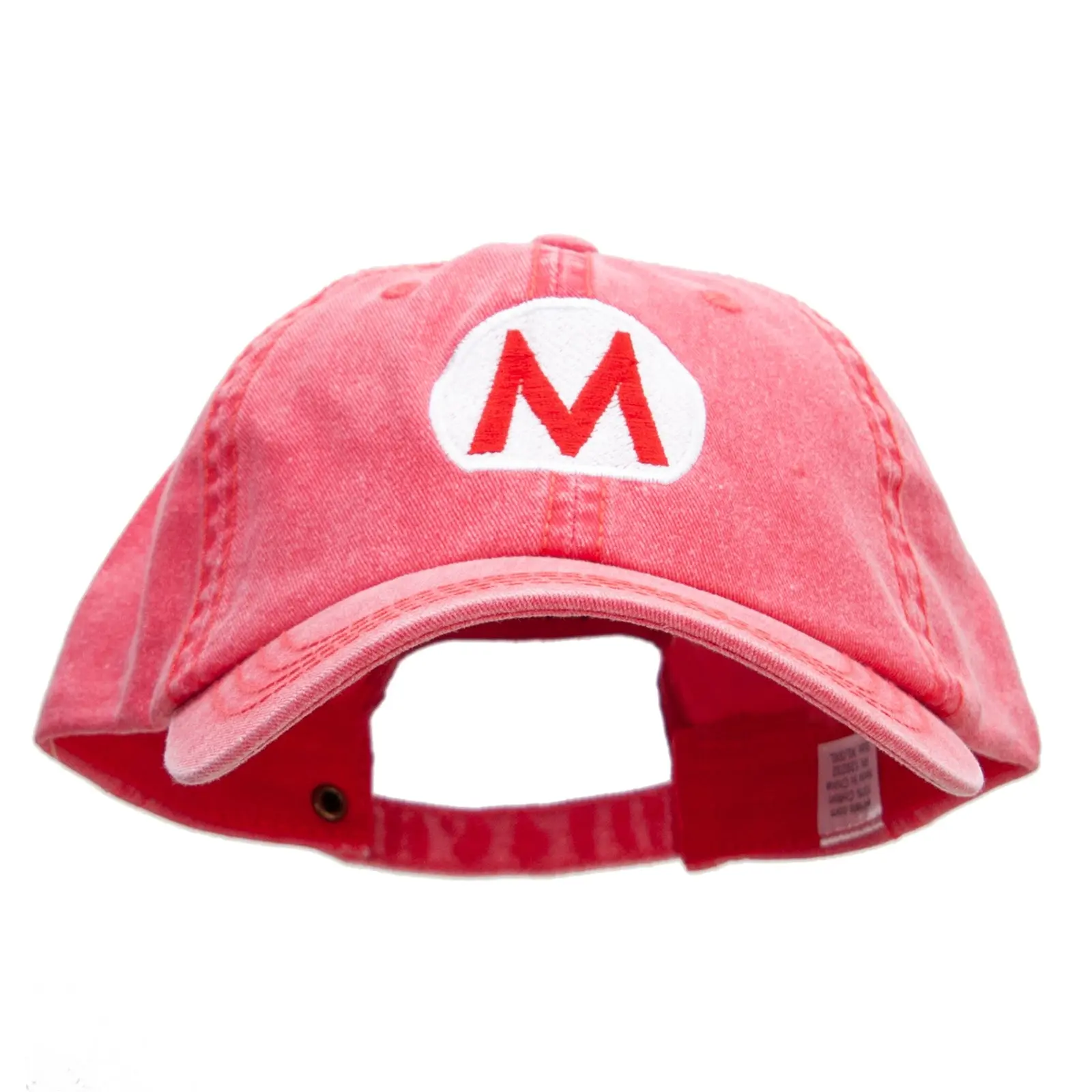 Mario Luigi Embroidered Big Size Washed Pigment Dyed Cap