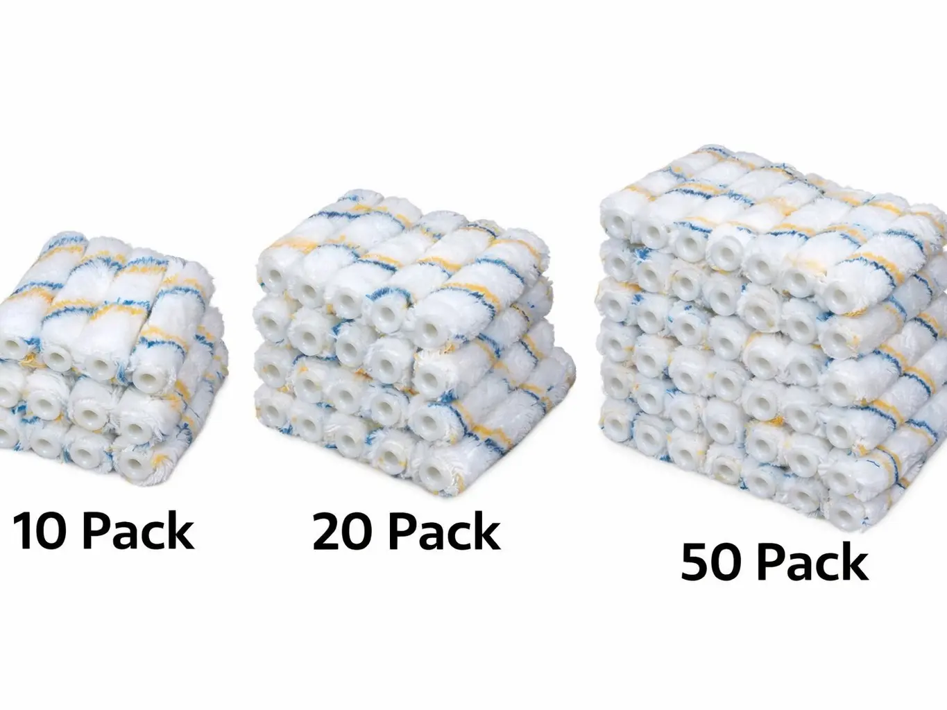 Mini Paint Roller Covers – 4 Inch, 1/2” Nap, High-Absorbent Roller Sleeves for Smooth & Semi-Rough Surfaces