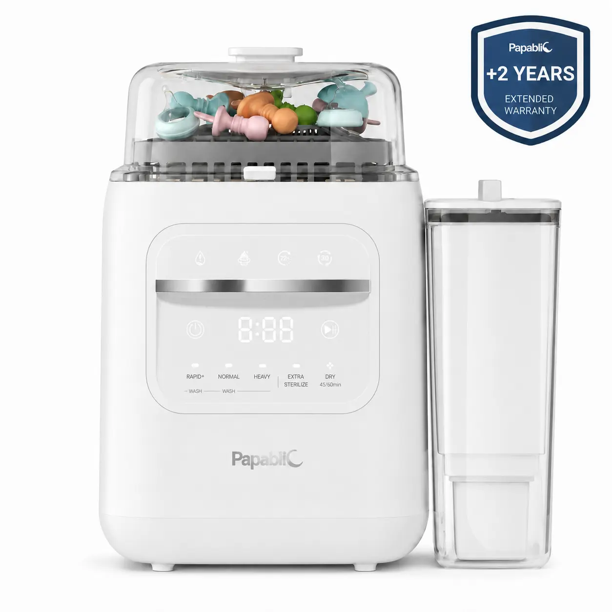 Papablic SafeguardPlus Baby Bottle Washer with Water Purification, 8 Bottles Capacity, 12-Min Fast Wash, 360° Deep Clean Bottle Washer & Sterilizer & Dryer for Bottles, Pump Parts, Baby Essentials #tiktokshopbacktoschool,back to school