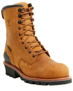 Hawx Men's 9" Logger Lace-Up Waterproof Work Boot Composite Toe - Bhxcwr0w915-2