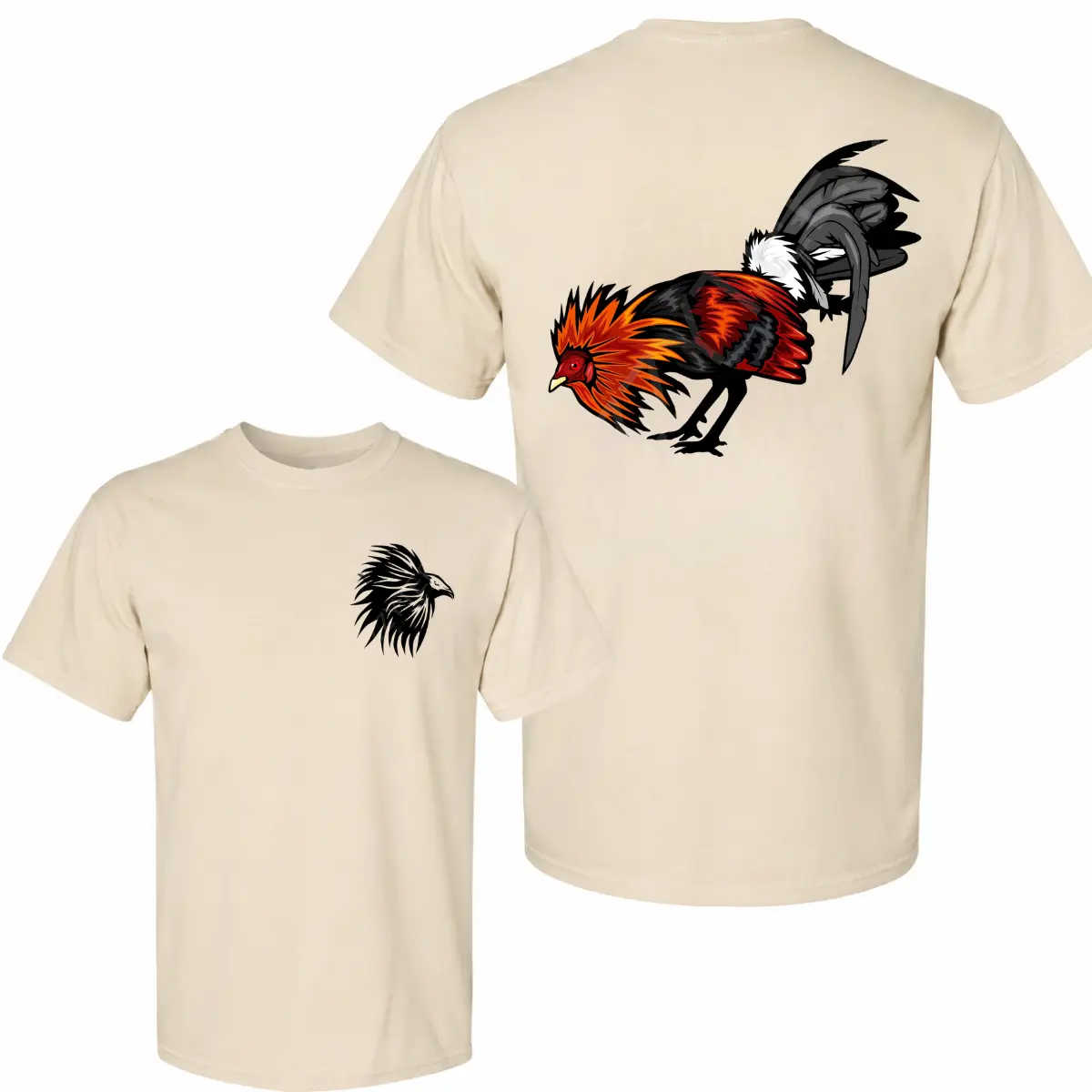 Gamefowl Rooster T-Shirt, Fighting Rooster Graphic Tee, Cockfighting Inspired Shirt, Game Fowl Chicken Shirt, Bantam Rooster Tee, Farm Rooster Apparel, Poultry Lover Gift, Country Farm Shirt, Unisex Cotton Graphic T-Shirt