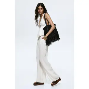 H&M Viscose drawstring trousers