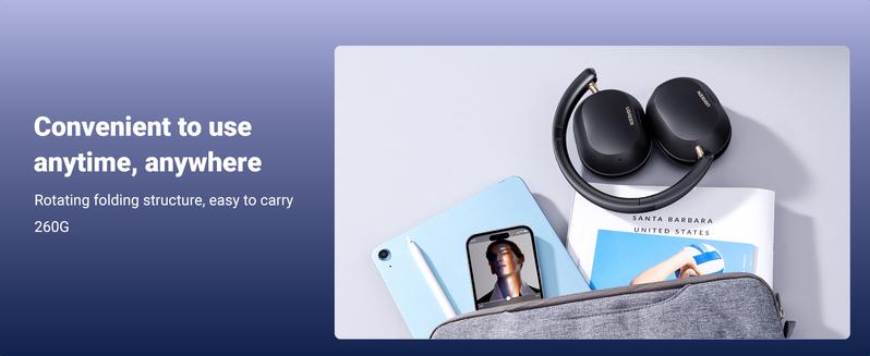 UGREEN Wireless Bluetooth ANC Headphone, Hi-Res Noise Cancellation, 75 Hours Battery Life, LDAC Electronic Headset Folding headphones bluetooth- TikTokShopBlackFriday ,TikTokShopCyberMonday