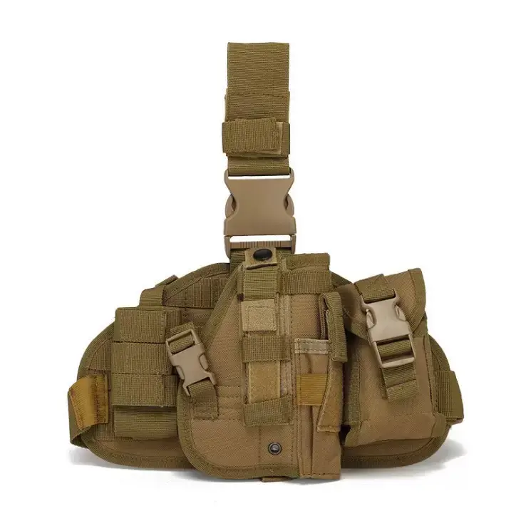 Adjustable Tactical Pack Holster Set, Nylon Gun Accessories for Right Thigh & Concealed Carry with Waist Band and Magazine Pouch, Breathable Fabric Reduces Skin Rub, Portable Gun Accessories