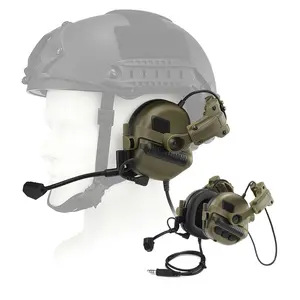 ARM NEXT F30-E-NEW generation hunting earphones with active pickup and noise reduction can be connected to PTT communication and are compatible with FAST and Wendy helmets. for military hunting use and are equipped with earmuffs Audio Protection